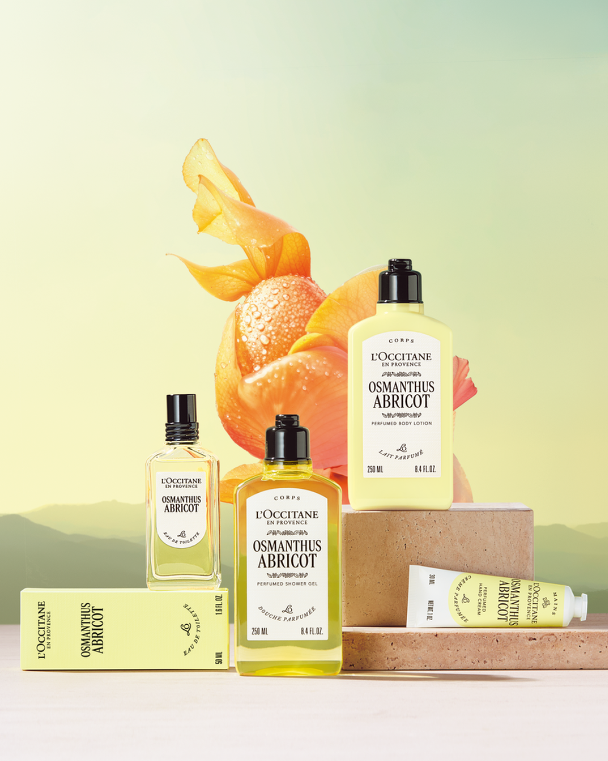 Lait Corps parfumé Osmanthus Abricot