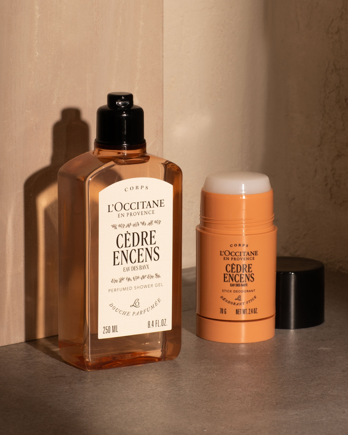 Gel Douche parfumé Cèdre Encens (Eau des Baux)
