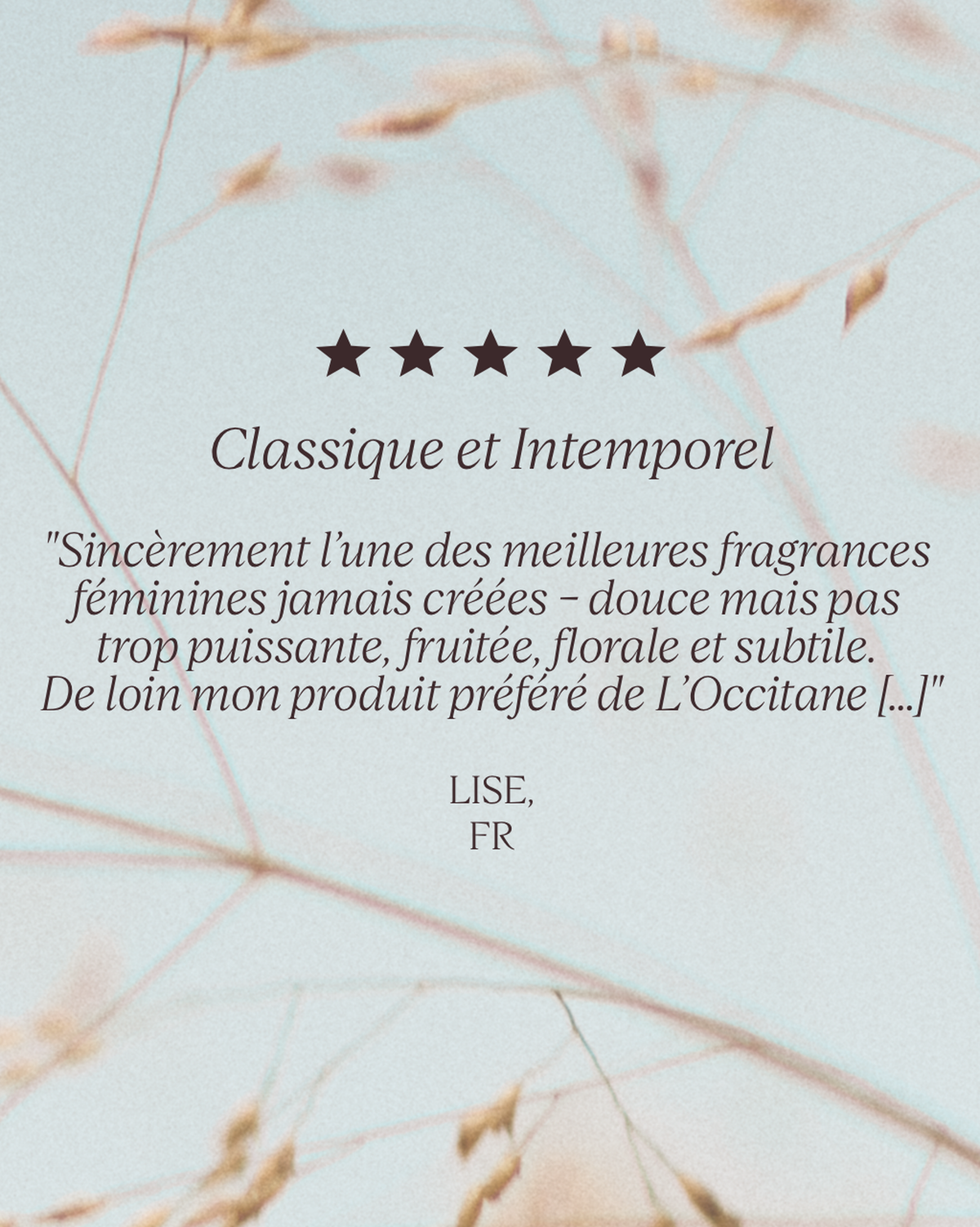 Eau de Toilette Terre de Lumière