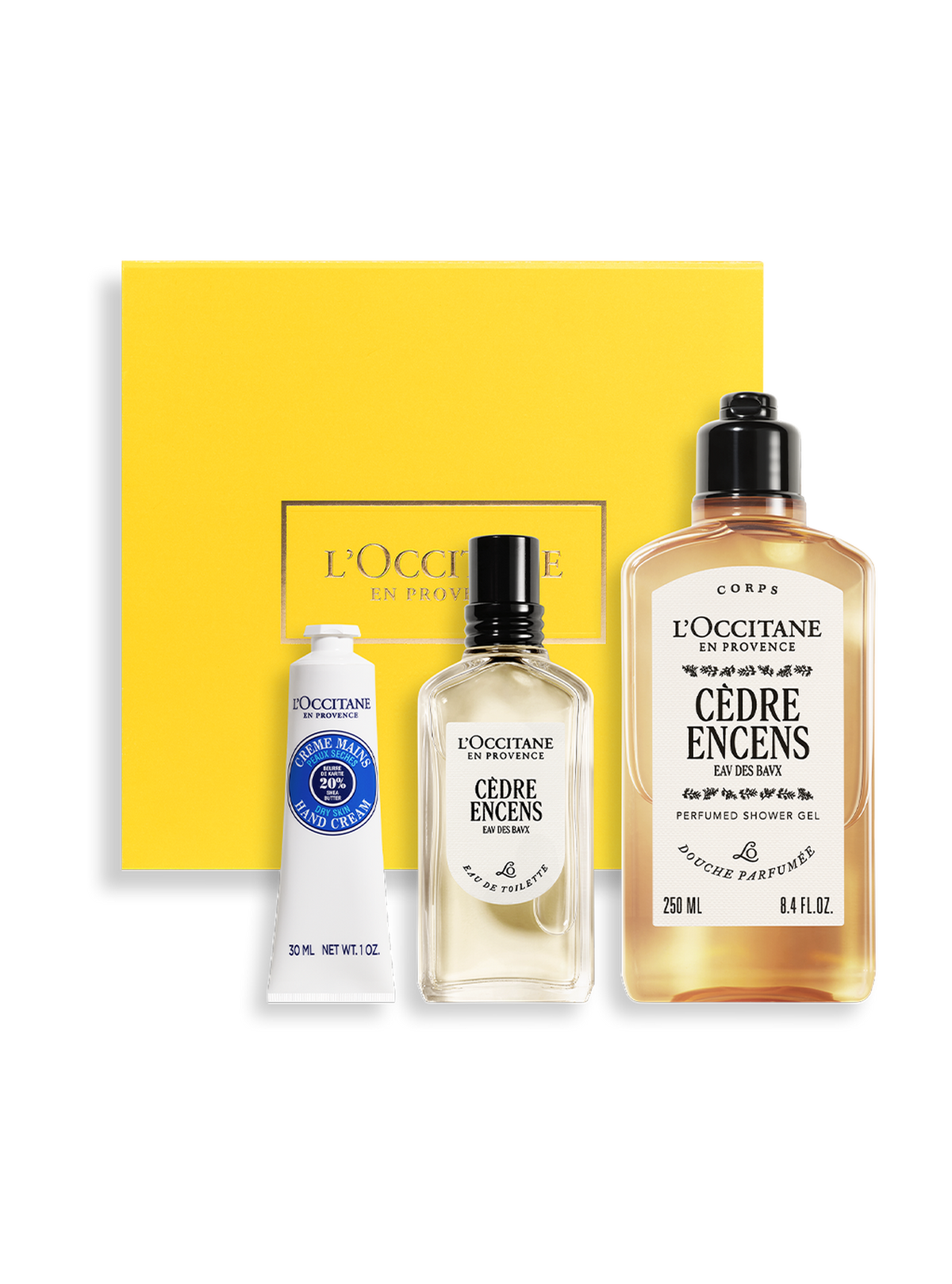 Coffret cadeau Parfum Cèdre Encens
