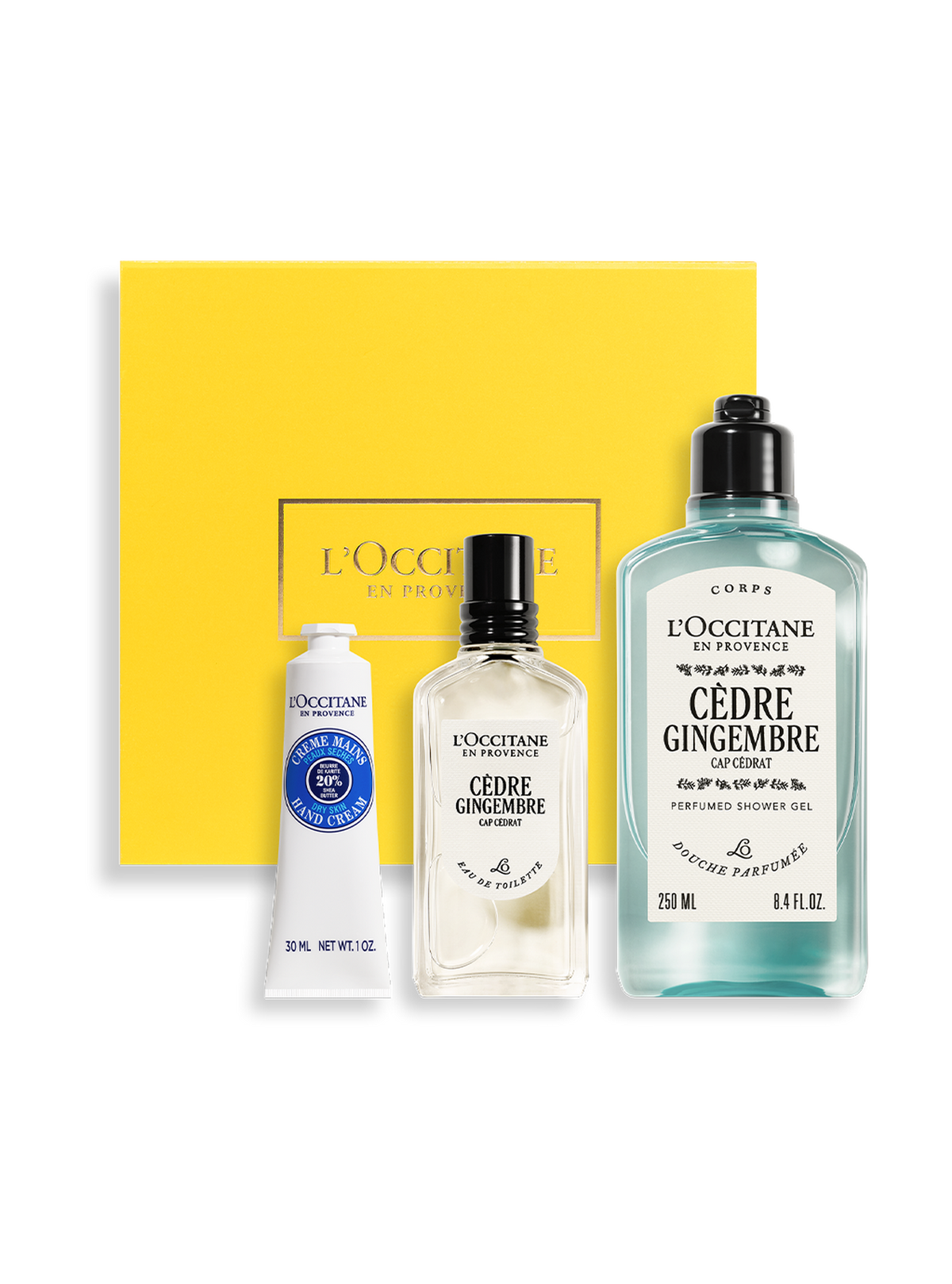 Coffret cadeau Parfum Cèdre Gingembre