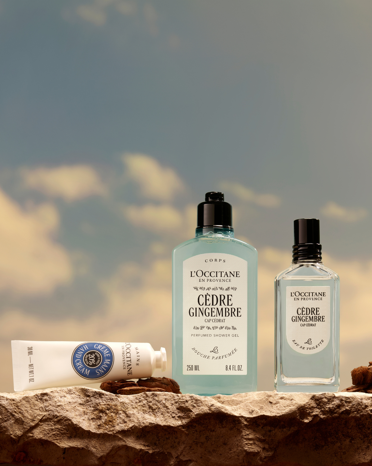 Coffret cadeau Parfum Cèdre Gingembre