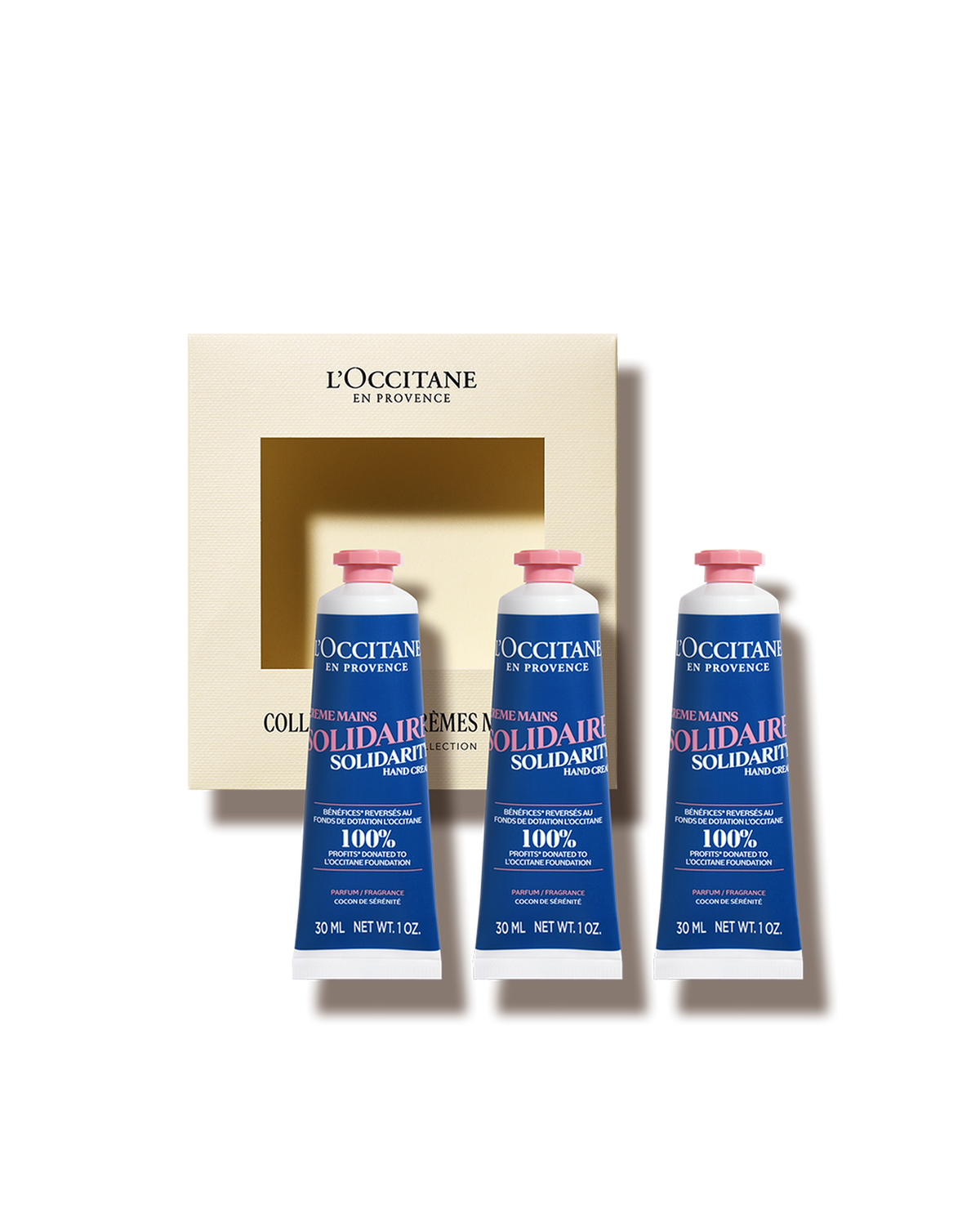 Coffret Trio Crèmes Mains Solidaire